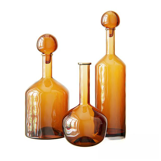 Brown Glass Bottle food