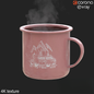 Pink Mountain Car Mug food