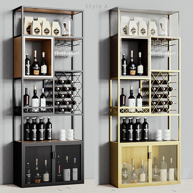 Modern Wine Cabinet food