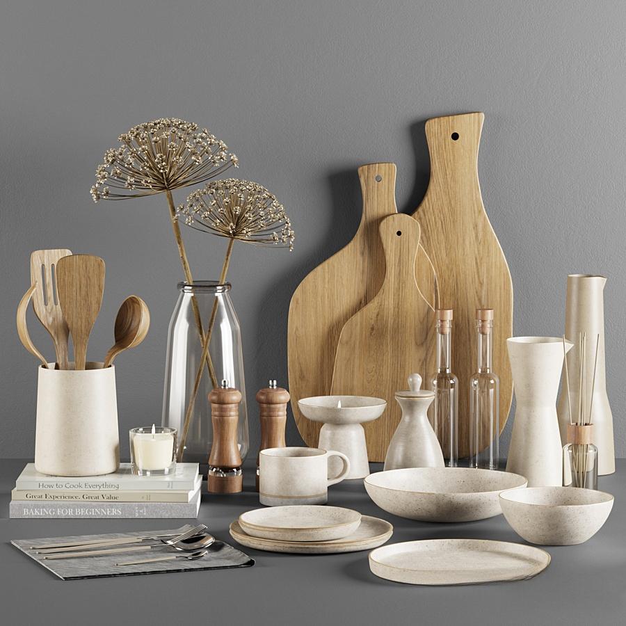 White Ceramic Kitchen food