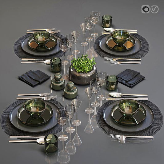 Green Tableware Modern tableware