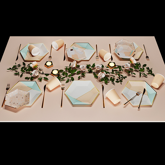 Geometric Pattern Modern Tableware tableware