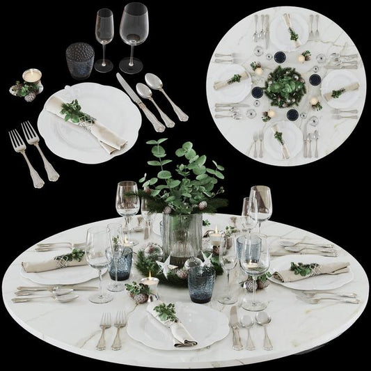 White Marble Dining Table