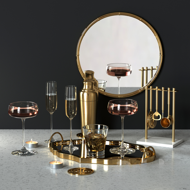 Gold Barware Modern tableware