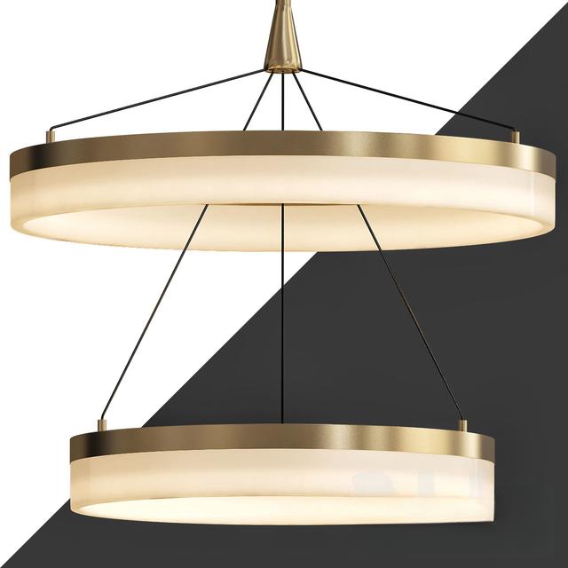 DoubleLayeredGoldenModern ceilinglamp