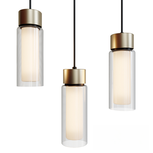 Glass Cylinder Modern Pendant Light ceilinglamp
