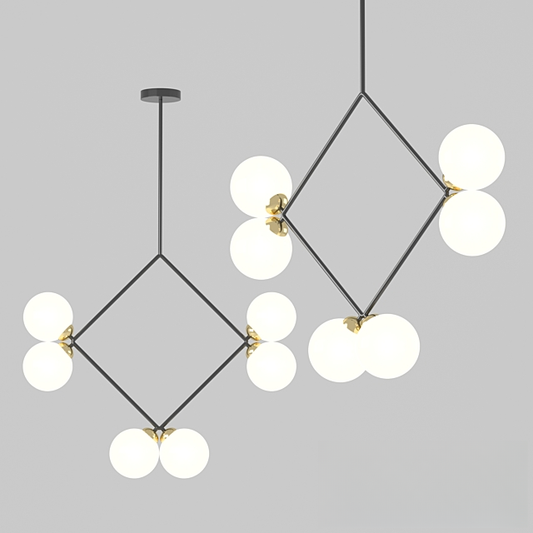 Modern geometric pendant ceilinglamp