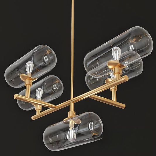 Gold Glass Chandelier ceilinglamp