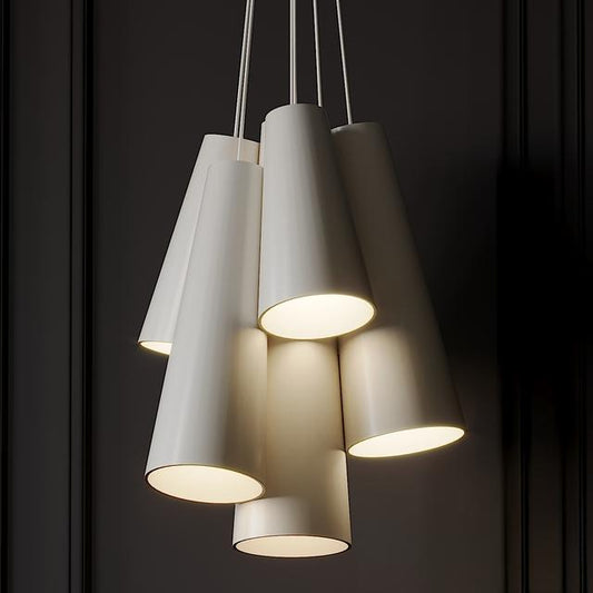 White Cone Modern ceilinglamp