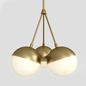 Gold spherical modern chandelier ceilinglamp