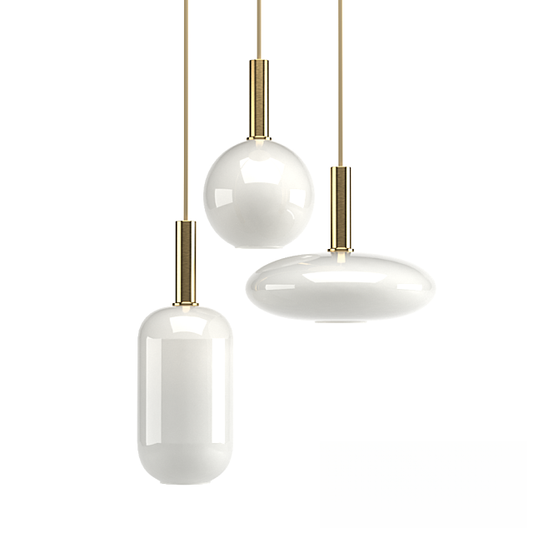 White Glass Modern Pendant Light ceilinglamp