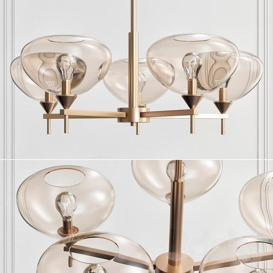 Glass Chandelier Modern ceilinglamp