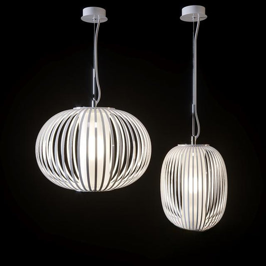 White Striped Modern Pendant Light ceilinglamp