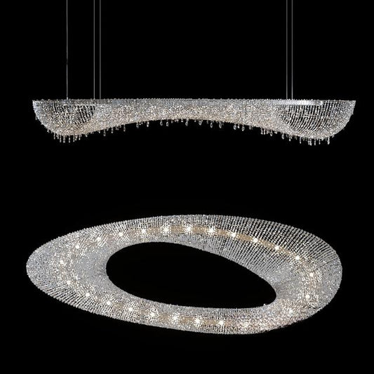 Crystal Oval Chandelier ceilinglamp
