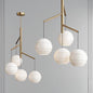 Geometric Gold Modern ceilinglamp
