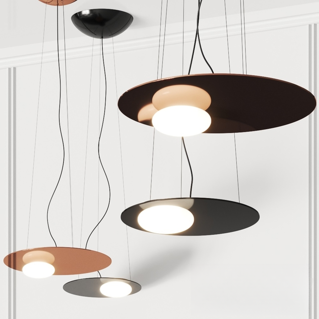 Modern geometric pendant ceilinglamp