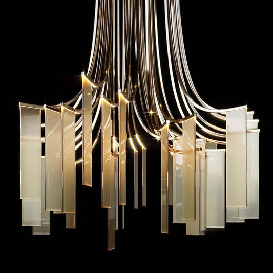 Modern Geometric Chandelier