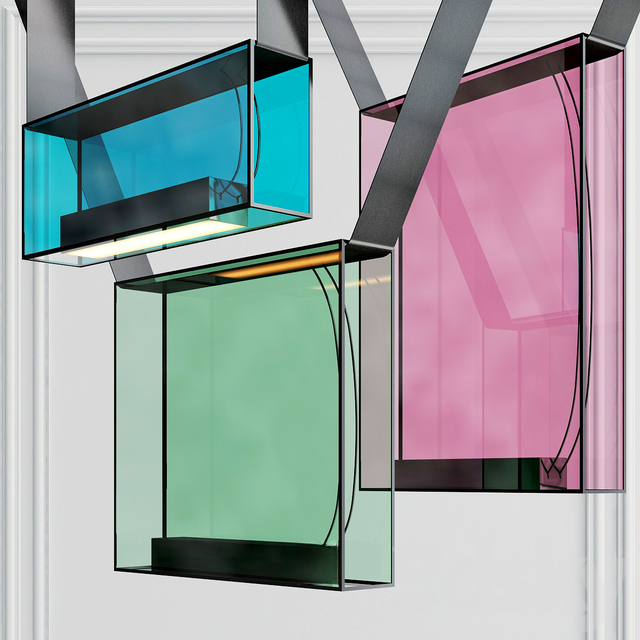 Colorful Transparent Modern ceilinglamp