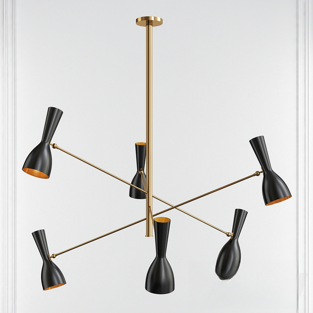 Black Gold Modern Chandelier ceilinglamp