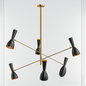 Black Gold Modern Chandelier ceilinglamp