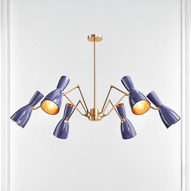 Purple Metal Chandelier