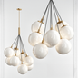 White Round Chandelier