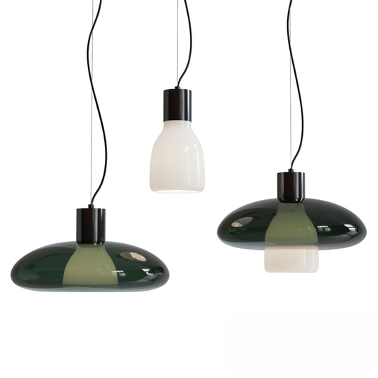 Green White Modern Pendant Light