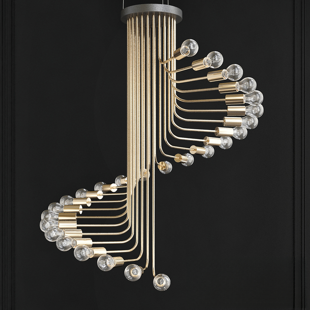 Modern Gold Chandelier
