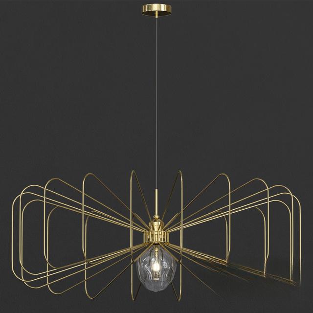 Golden Geometric Modern Chandelier ceilinglamp