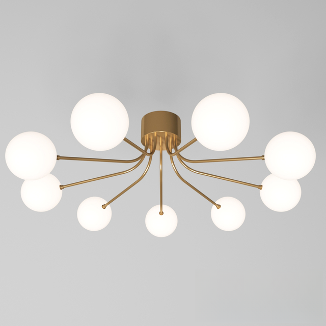 RoundGoldenModern ceilinglamp