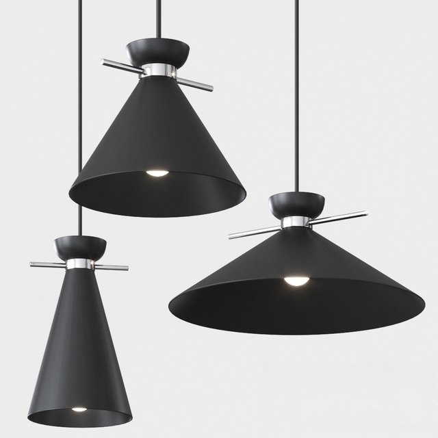 Black Cone Pendant