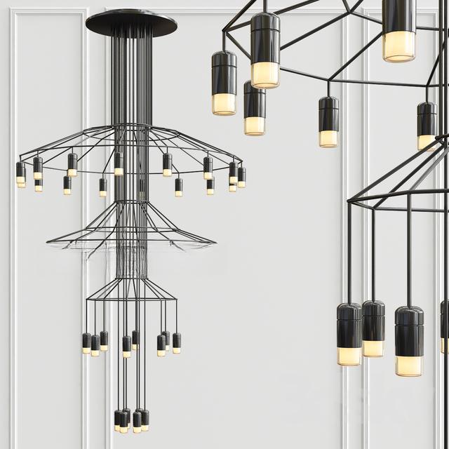 Modern Geometric Chandelier