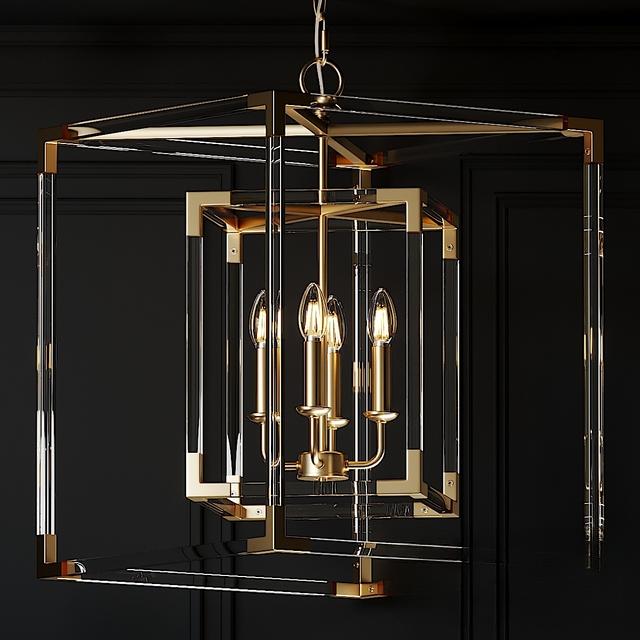 Geometric Glass Chandelier