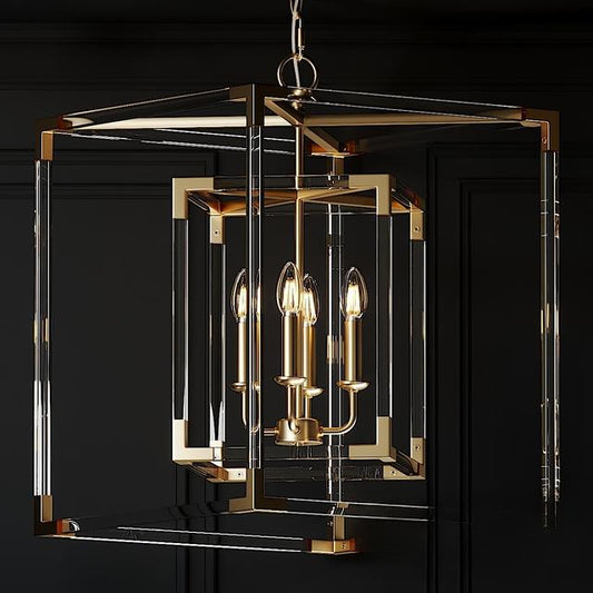 Geometric Glass Chandelier