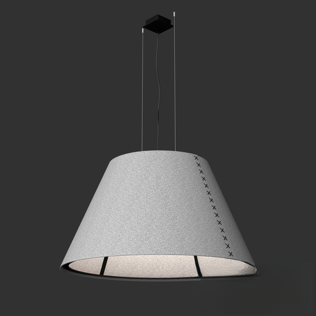 Grey Fabric Pendant ceilinglamp