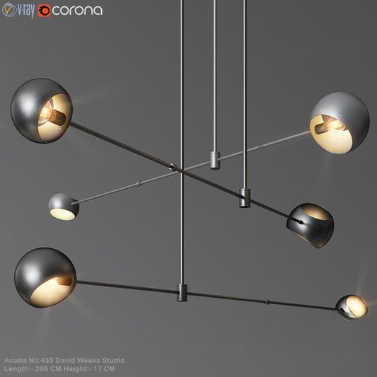Modern geometric chandelier ceilinglamp
