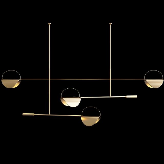 Gold Circular Modern ceilinglamp