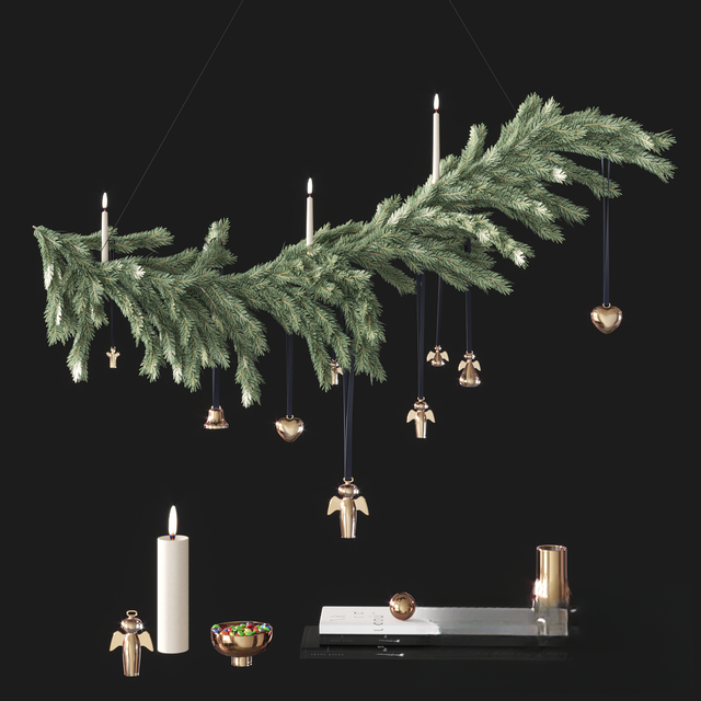 Christmas Decorations Tree Branch ceilinglamp