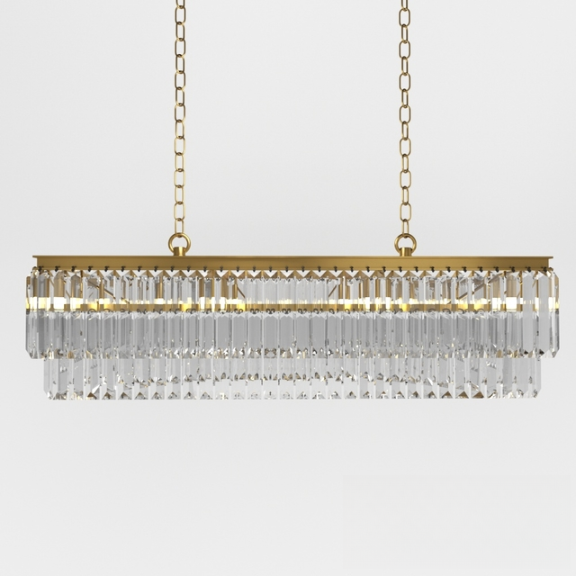 Crystal Rectangular Chandelier ceilinglamp