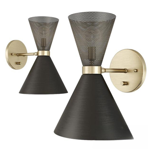 Black Gold Modern Wall Light