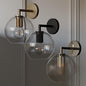 Glass Globe Wall Light