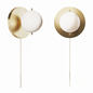 Round Gold Modern walllamp