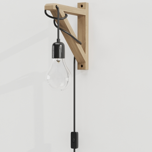 Wooden Wall Light