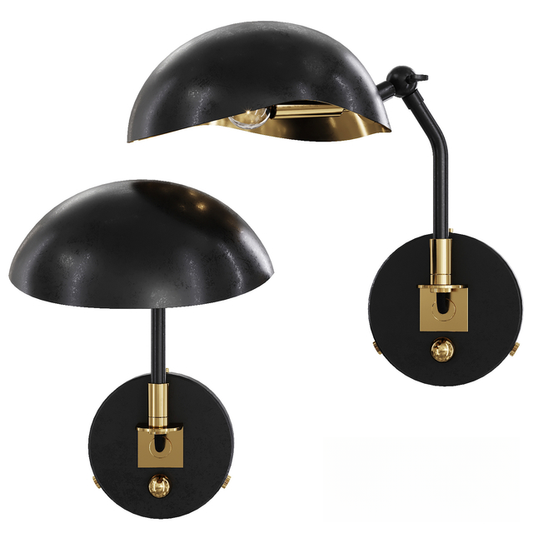 Black Gold Modern Wall Lamp