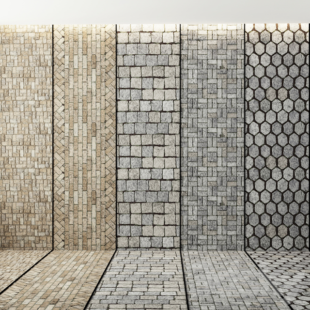 Geometric Patterned Tile covering
