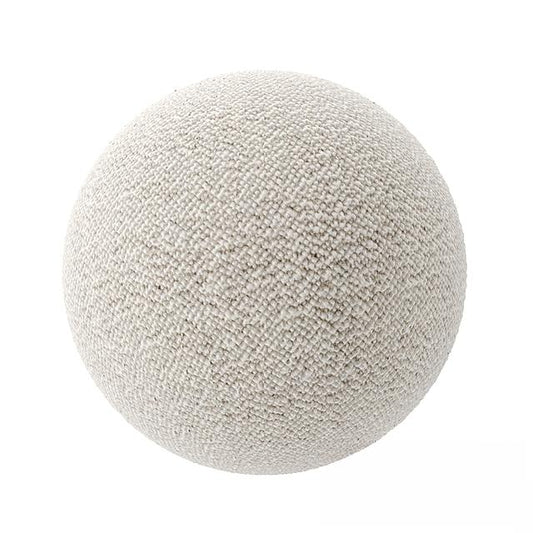 Round White Pillow