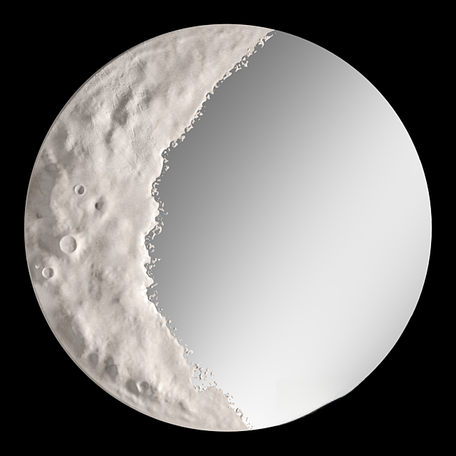 Moon Half Round Mirror covering