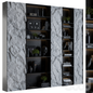 Marble Texture Modern Bookcase covering