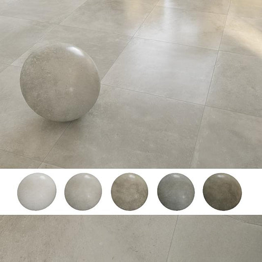 Round Gray Floor