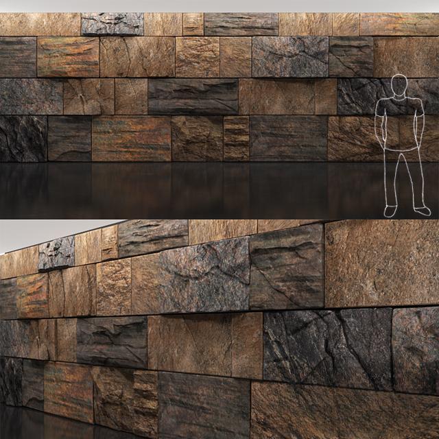 Brown Stone Wall covering